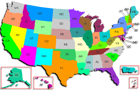  printable usa map 