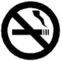 No smoking sign.